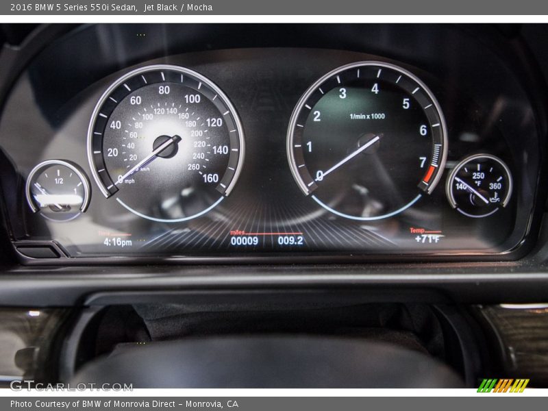 Jet Black / Mocha 2016 BMW 5 Series 550i Sedan