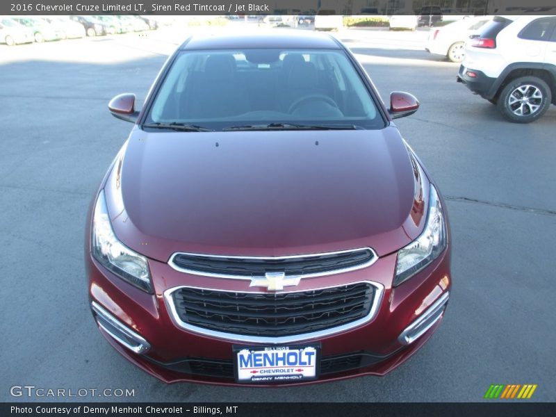 Siren Red Tintcoat / Jet Black 2016 Chevrolet Cruze Limited LT