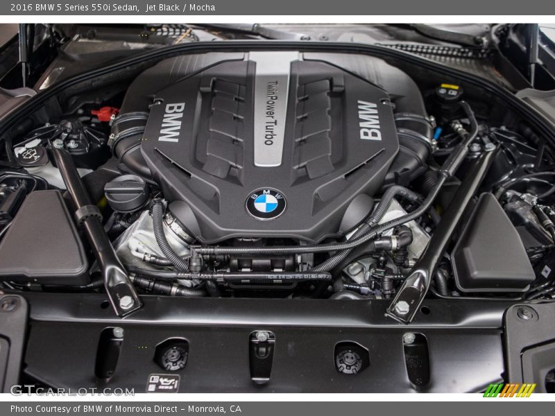 Jet Black / Mocha 2016 BMW 5 Series 550i Sedan
