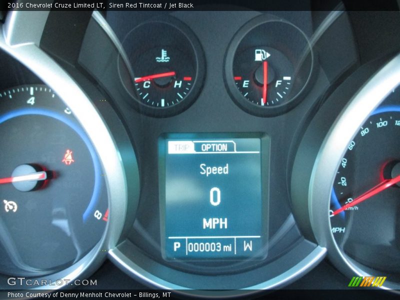 Siren Red Tintcoat / Jet Black 2016 Chevrolet Cruze Limited LT