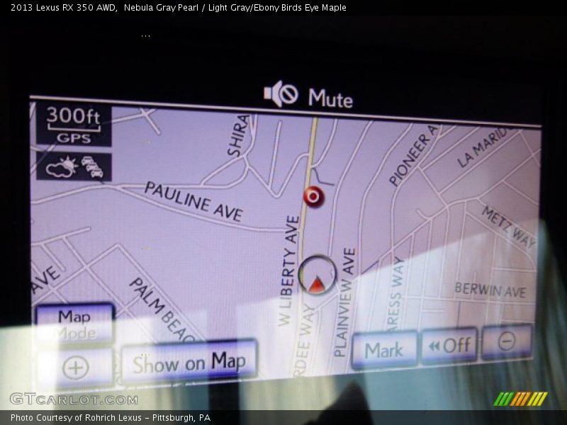 Nebula Gray Pearl / Light Gray/Ebony Birds Eye Maple 2013 Lexus RX 350 AWD