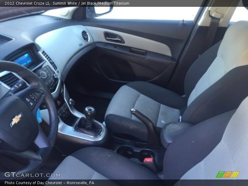 Summit White / Jet Black/Medium Titanium 2012 Chevrolet Cruze LS