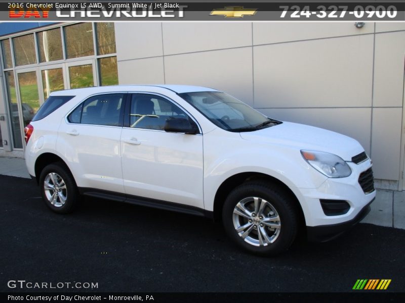 Summit White / Jet Black 2016 Chevrolet Equinox LS AWD