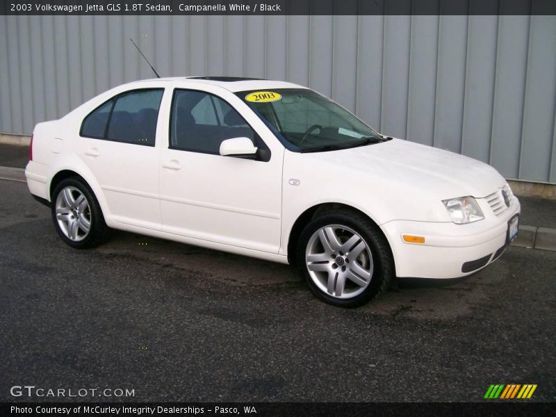 Campanella White / Black 2003 Volkswagen Jetta GLS 1.8T Sedan