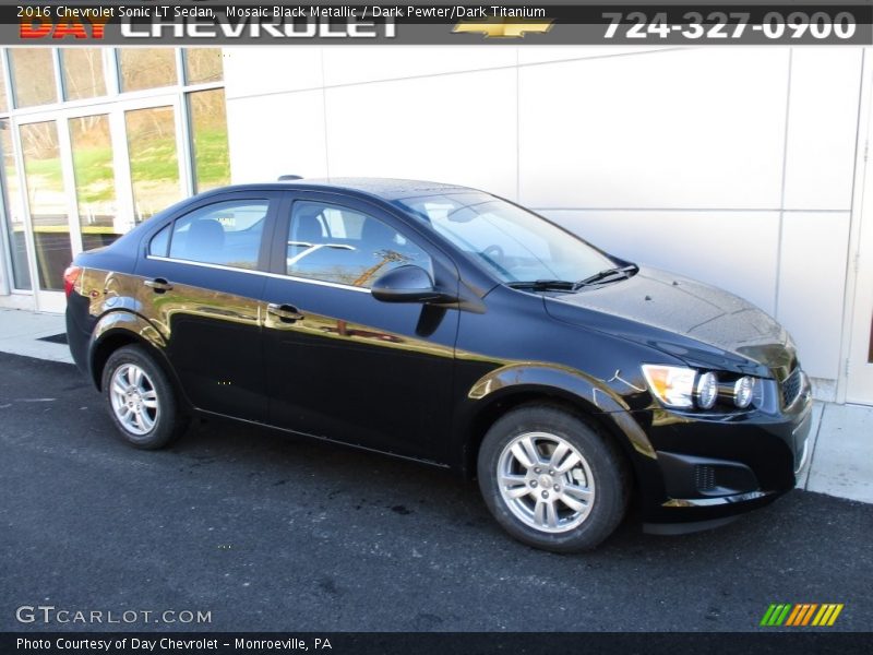 Mosaic Black Metallic / Dark Pewter/Dark Titanium 2016 Chevrolet Sonic LT Sedan