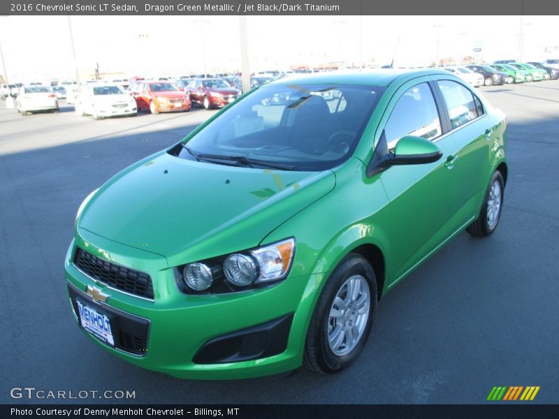 Dragon Green Metallic / Jet Black/Dark Titanium 2016 Chevrolet Sonic LT Sedan