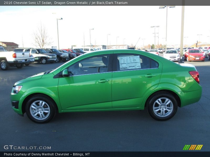 Dragon Green Metallic / Jet Black/Dark Titanium 2016 Chevrolet Sonic LT Sedan