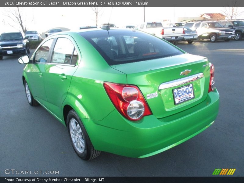 Dragon Green Metallic / Jet Black/Dark Titanium 2016 Chevrolet Sonic LT Sedan