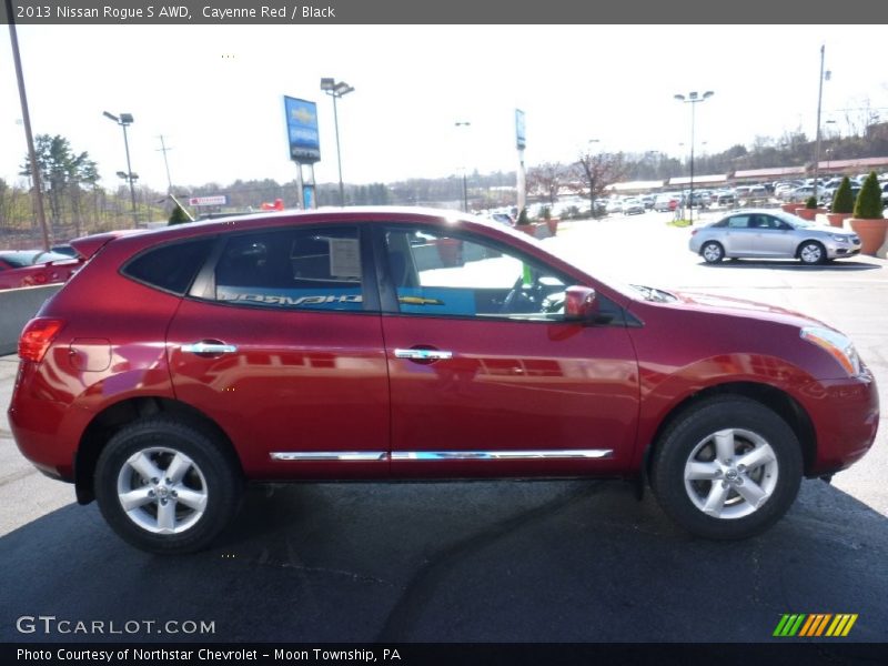 Cayenne Red / Black 2013 Nissan Rogue S AWD