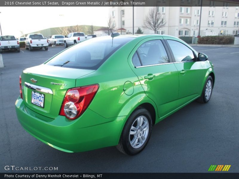 Dragon Green Metallic / Jet Black/Dark Titanium 2016 Chevrolet Sonic LT Sedan