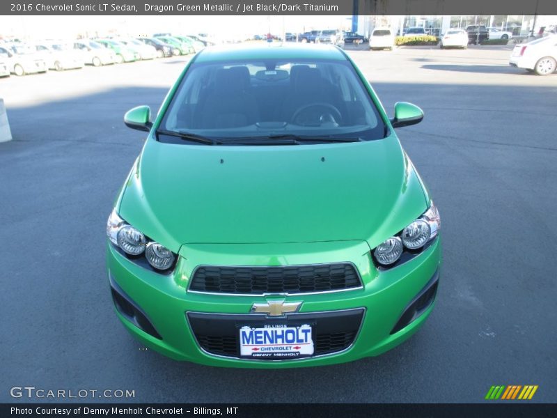 Dragon Green Metallic / Jet Black/Dark Titanium 2016 Chevrolet Sonic LT Sedan