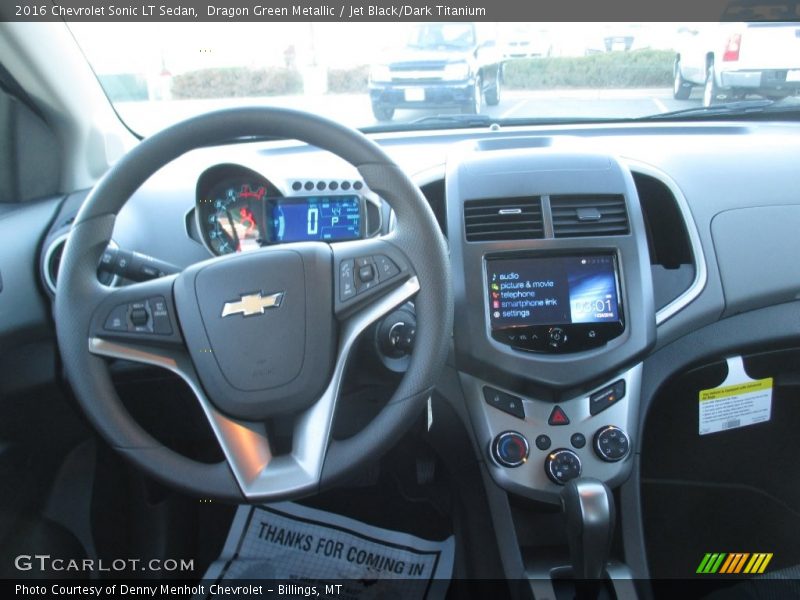 Dragon Green Metallic / Jet Black/Dark Titanium 2016 Chevrolet Sonic LT Sedan