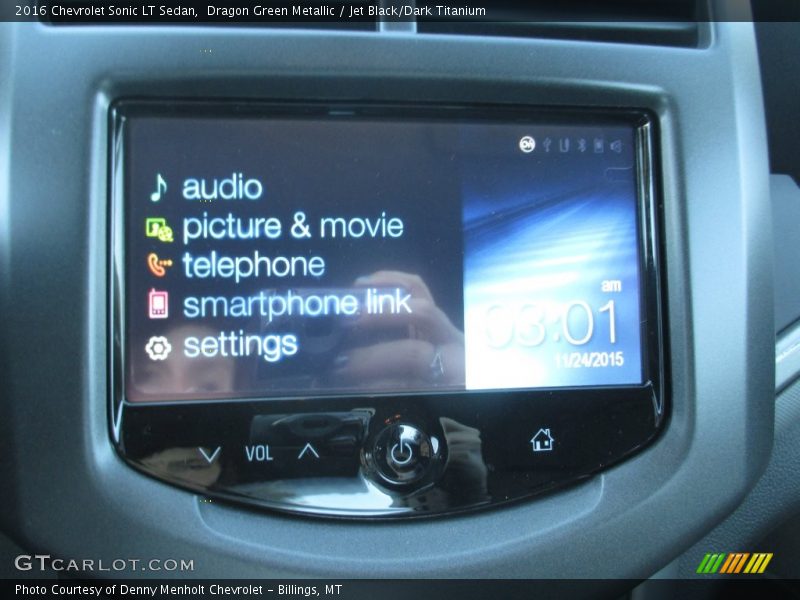 Dragon Green Metallic / Jet Black/Dark Titanium 2016 Chevrolet Sonic LT Sedan