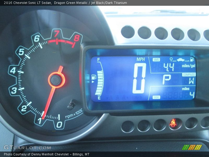 Dragon Green Metallic / Jet Black/Dark Titanium 2016 Chevrolet Sonic LT Sedan