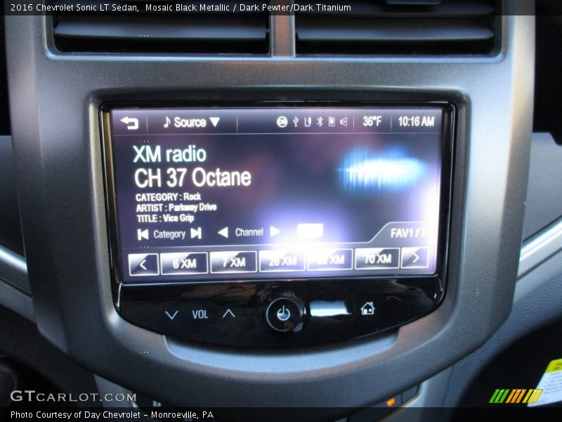 Mosaic Black Metallic / Dark Pewter/Dark Titanium 2016 Chevrolet Sonic LT Sedan