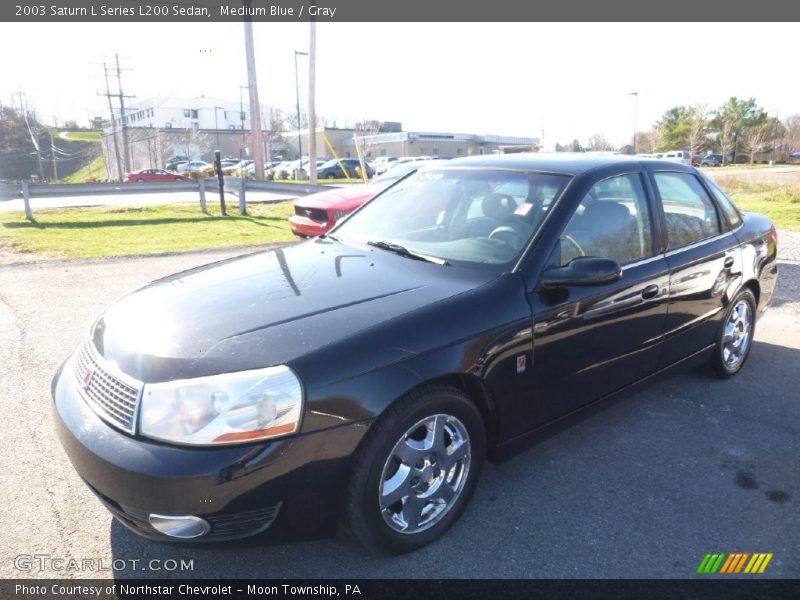 Medium Blue / Gray 2003 Saturn L Series L200 Sedan