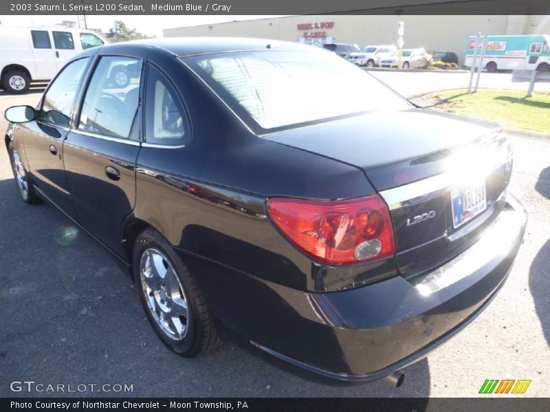 Medium Blue / Gray 2003 Saturn L Series L200 Sedan