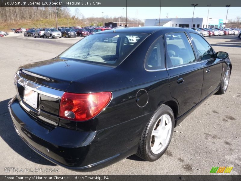 Medium Blue / Gray 2003 Saturn L Series L200 Sedan