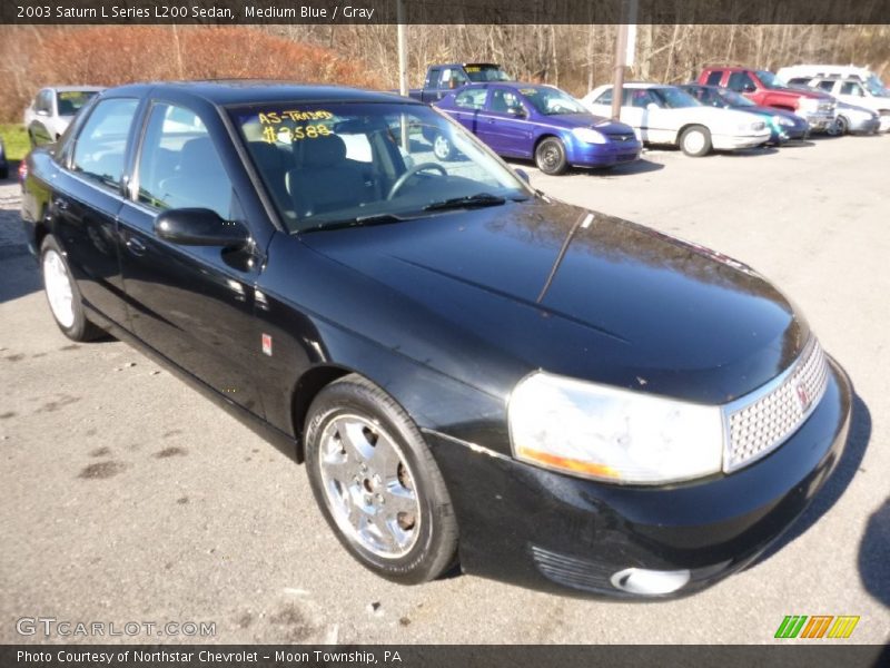 Medium Blue / Gray 2003 Saturn L Series L200 Sedan