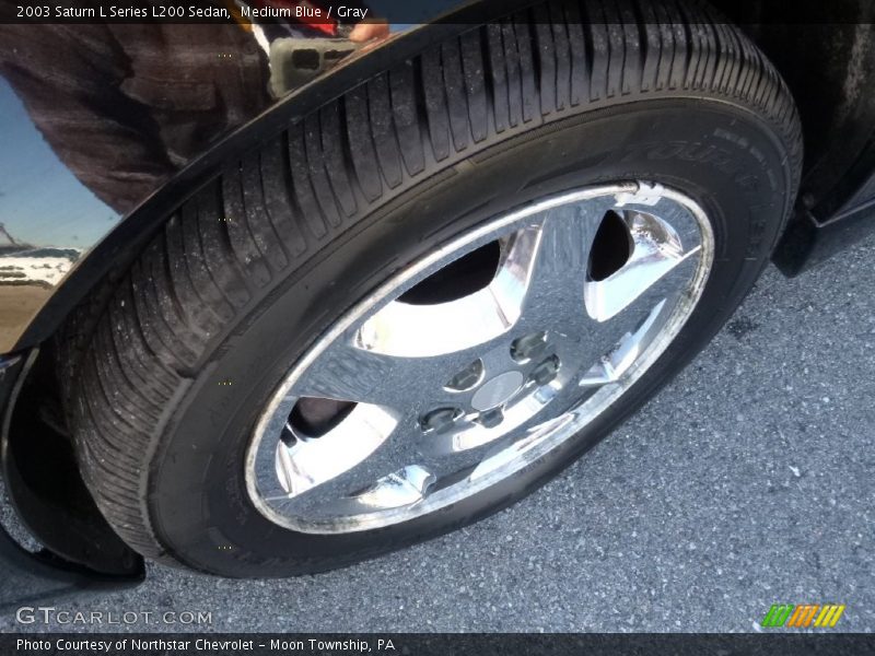 Medium Blue / Gray 2003 Saturn L Series L200 Sedan