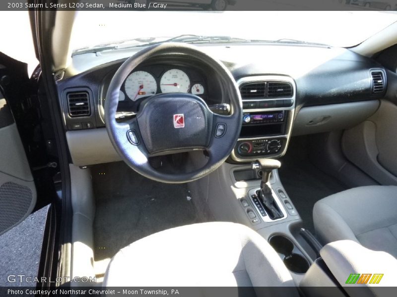 Medium Blue / Gray 2003 Saturn L Series L200 Sedan