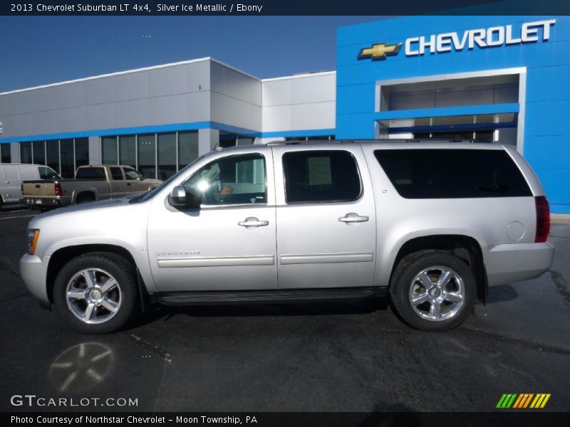 Silver Ice Metallic / Ebony 2013 Chevrolet Suburban LT 4x4