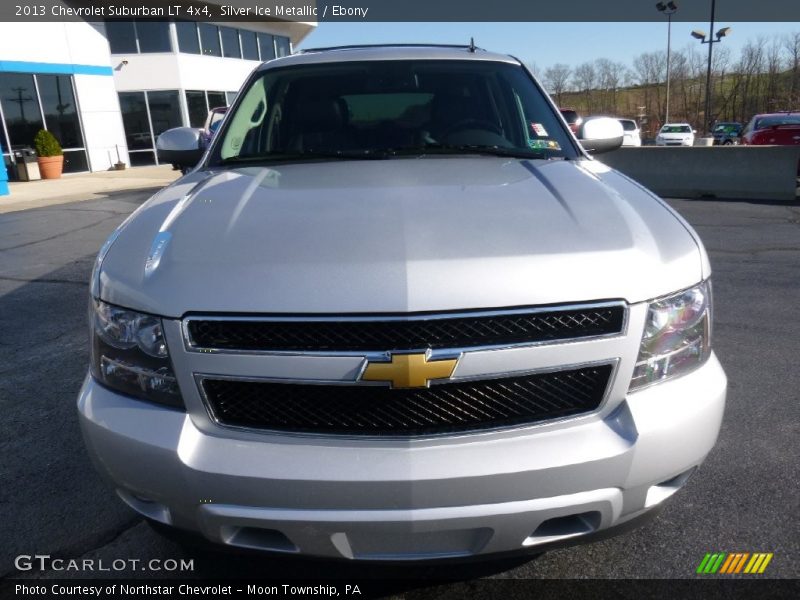 Silver Ice Metallic / Ebony 2013 Chevrolet Suburban LT 4x4