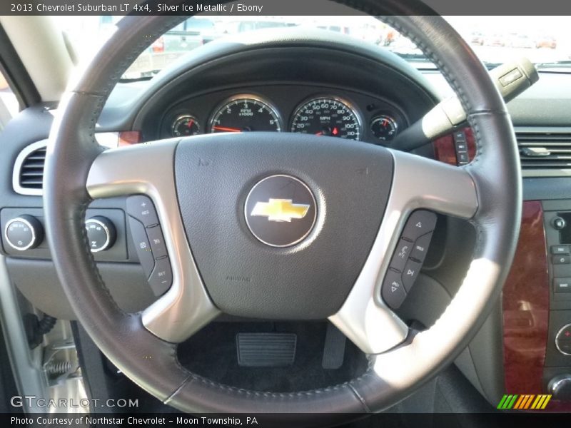 Silver Ice Metallic / Ebony 2013 Chevrolet Suburban LT 4x4