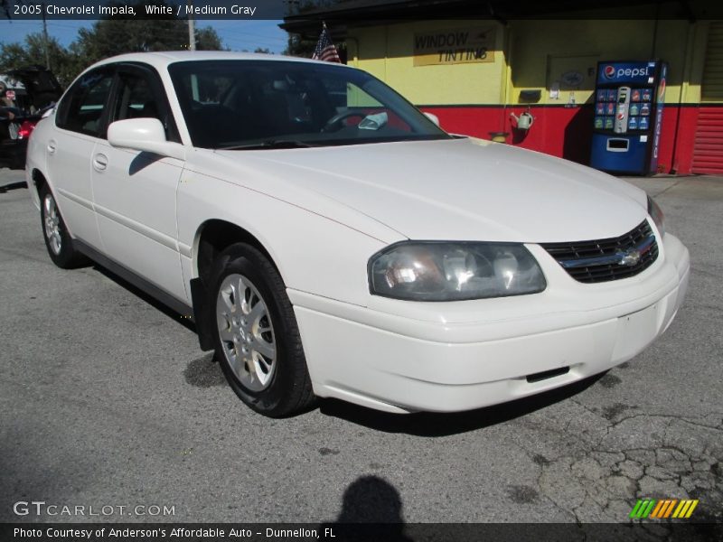White / Medium Gray 2005 Chevrolet Impala