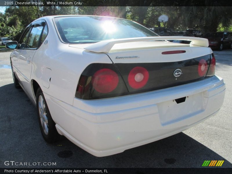 White / Medium Gray 2005 Chevrolet Impala