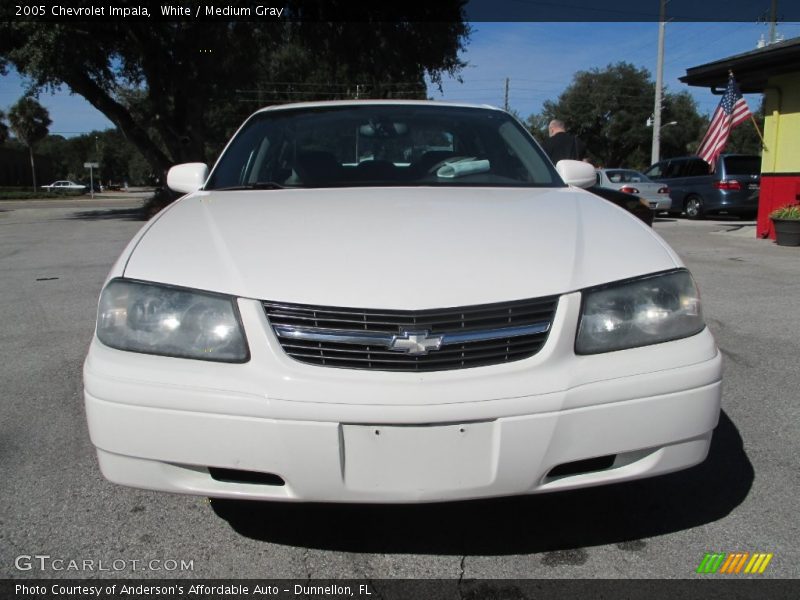 White / Medium Gray 2005 Chevrolet Impala