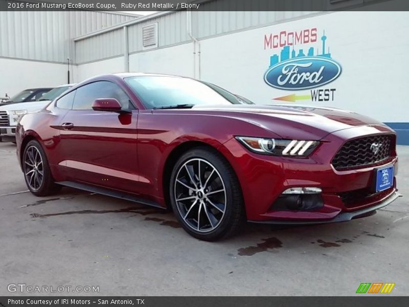 Ruby Red Metallic / Ebony 2016 Ford Mustang EcoBoost Coupe