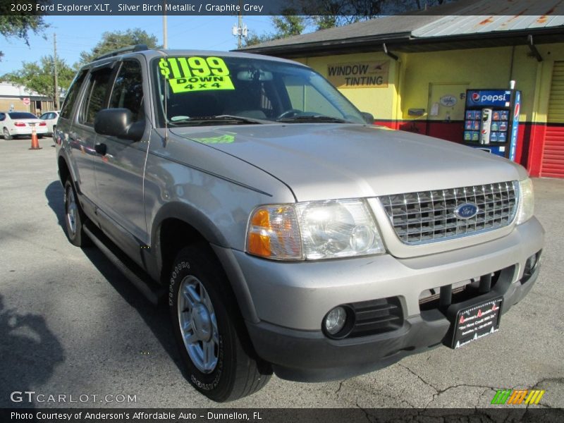 Silver Birch Metallic / Graphite Grey 2003 Ford Explorer XLT