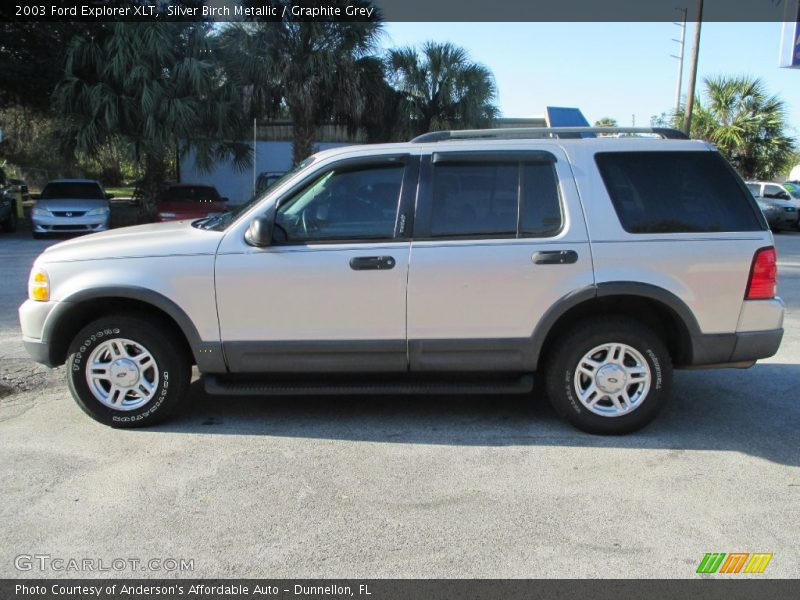 Silver Birch Metallic / Graphite Grey 2003 Ford Explorer XLT