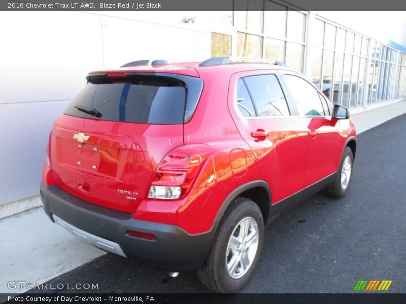 Blaze Red / Jet Black 2016 Chevrolet Trax LT AWD