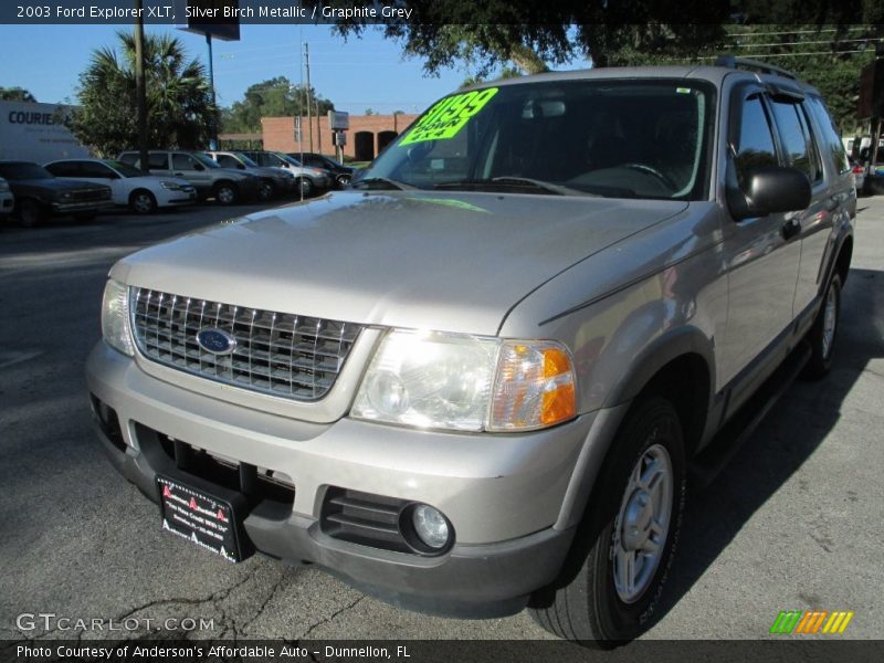 Silver Birch Metallic / Graphite Grey 2003 Ford Explorer XLT