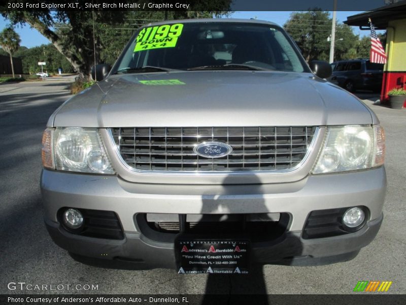 Silver Birch Metallic / Graphite Grey 2003 Ford Explorer XLT