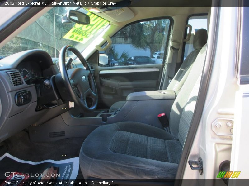 Silver Birch Metallic / Graphite Grey 2003 Ford Explorer XLT