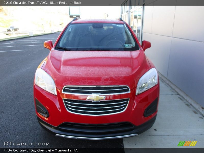 Blaze Red / Jet Black 2016 Chevrolet Trax LT AWD