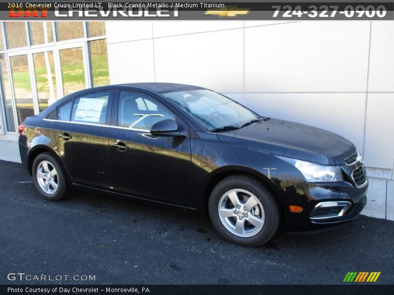 Black Granite Metallic / Medium Titanium 2016 Chevrolet Cruze Limited LT