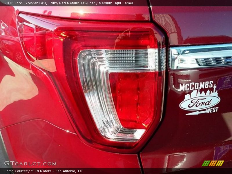 Ruby Red Metallic Tri-Coat / Medium Light Camel 2016 Ford Explorer FWD