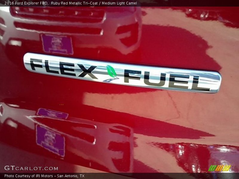 Ruby Red Metallic Tri-Coat / Medium Light Camel 2016 Ford Explorer FWD