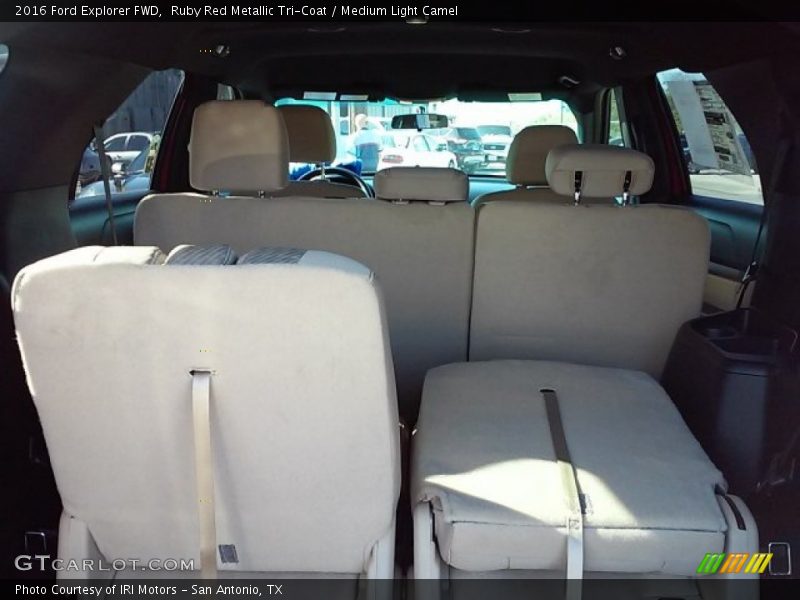 Ruby Red Metallic Tri-Coat / Medium Light Camel 2016 Ford Explorer FWD