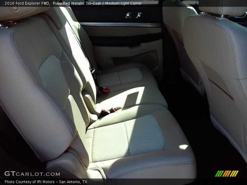 Ruby Red Metallic Tri-Coat / Medium Light Camel 2016 Ford Explorer FWD