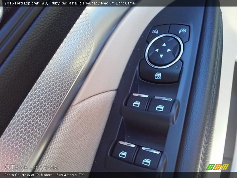 Ruby Red Metallic Tri-Coat / Medium Light Camel 2016 Ford Explorer FWD