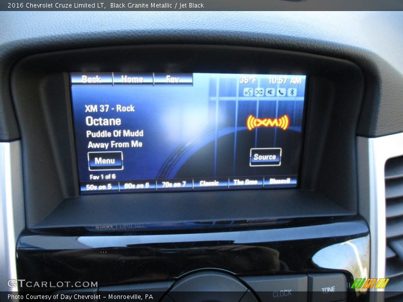 Black Granite Metallic / Jet Black 2016 Chevrolet Cruze Limited LT