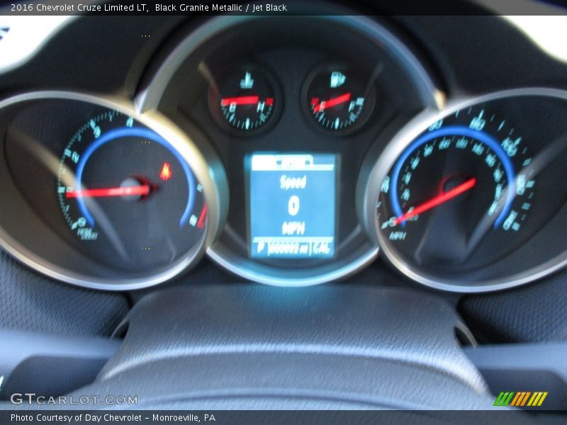 Black Granite Metallic / Jet Black 2016 Chevrolet Cruze Limited LT