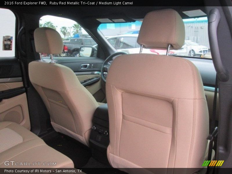 Ruby Red Metallic Tri-Coat / Medium Light Camel 2016 Ford Explorer FWD