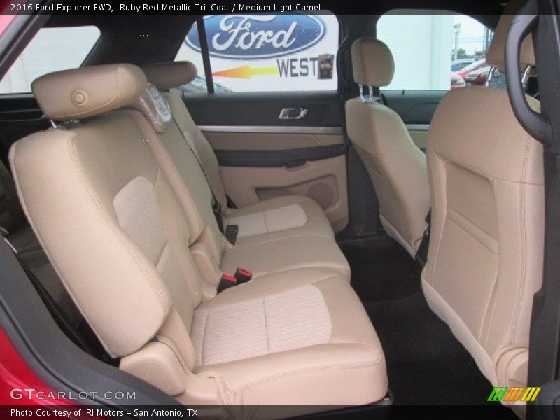 Ruby Red Metallic Tri-Coat / Medium Light Camel 2016 Ford Explorer FWD
