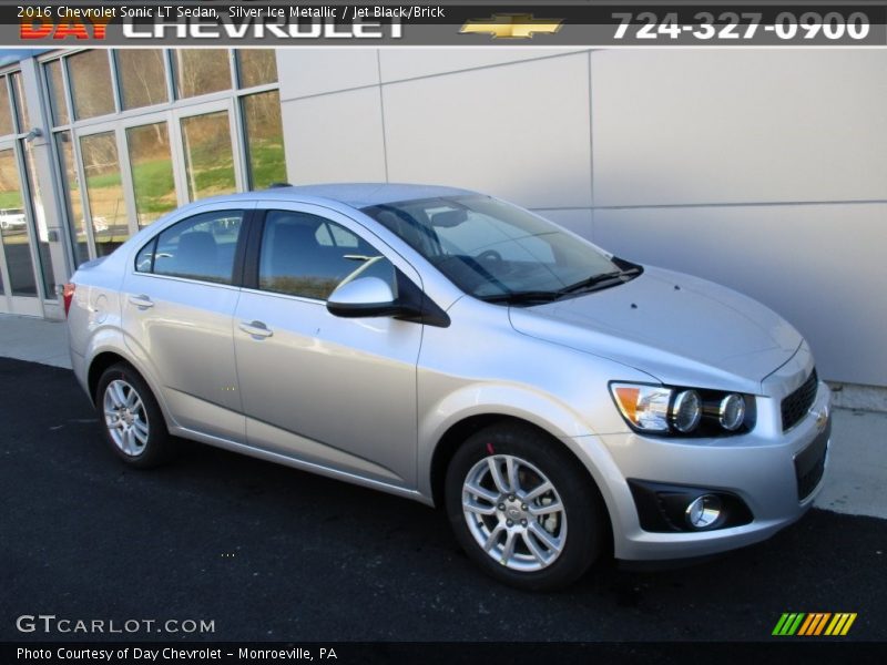 Silver Ice Metallic / Jet Black/Brick 2016 Chevrolet Sonic LT Sedan